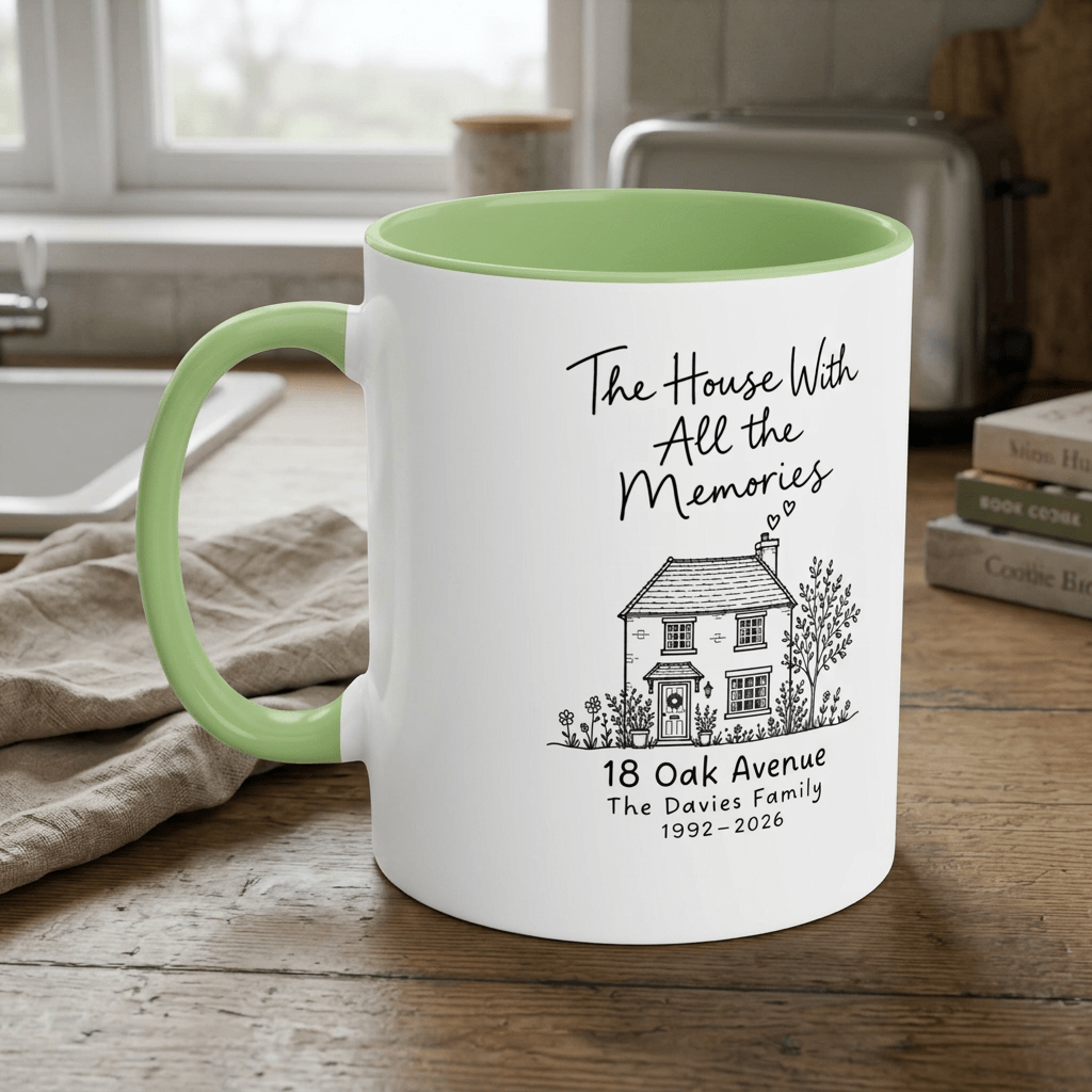 Personalised Family Home Mug – The House with All the Memories - #AlleyCrafters
