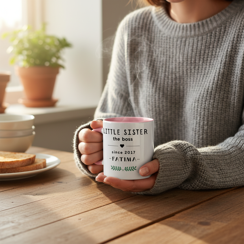 Little Sister Pink Mug UGC