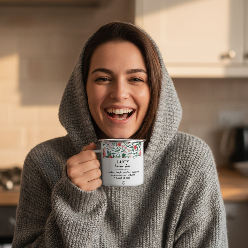 Lucy – Woman Laughing Drinking Zoomed