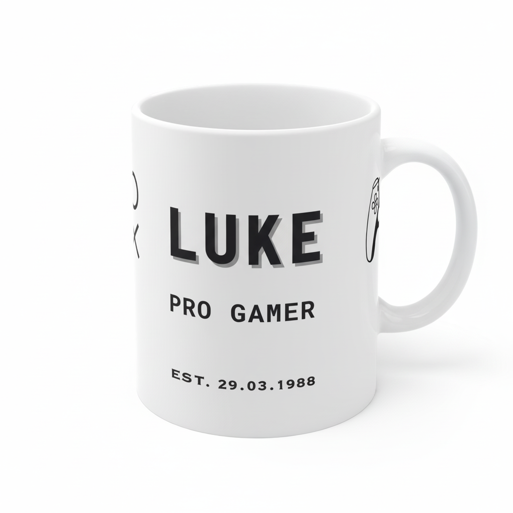 Luke Gamer Mug Angle