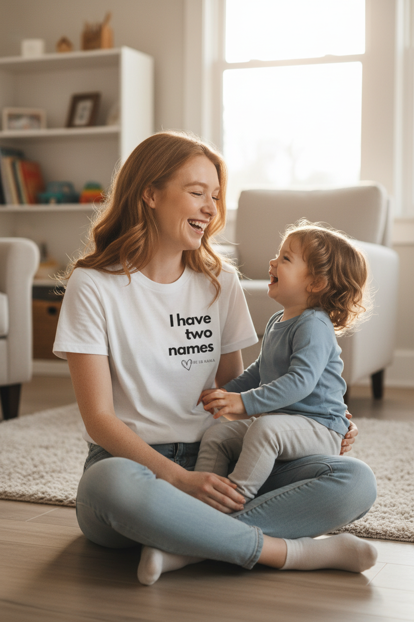 Mama & Kid Laughing