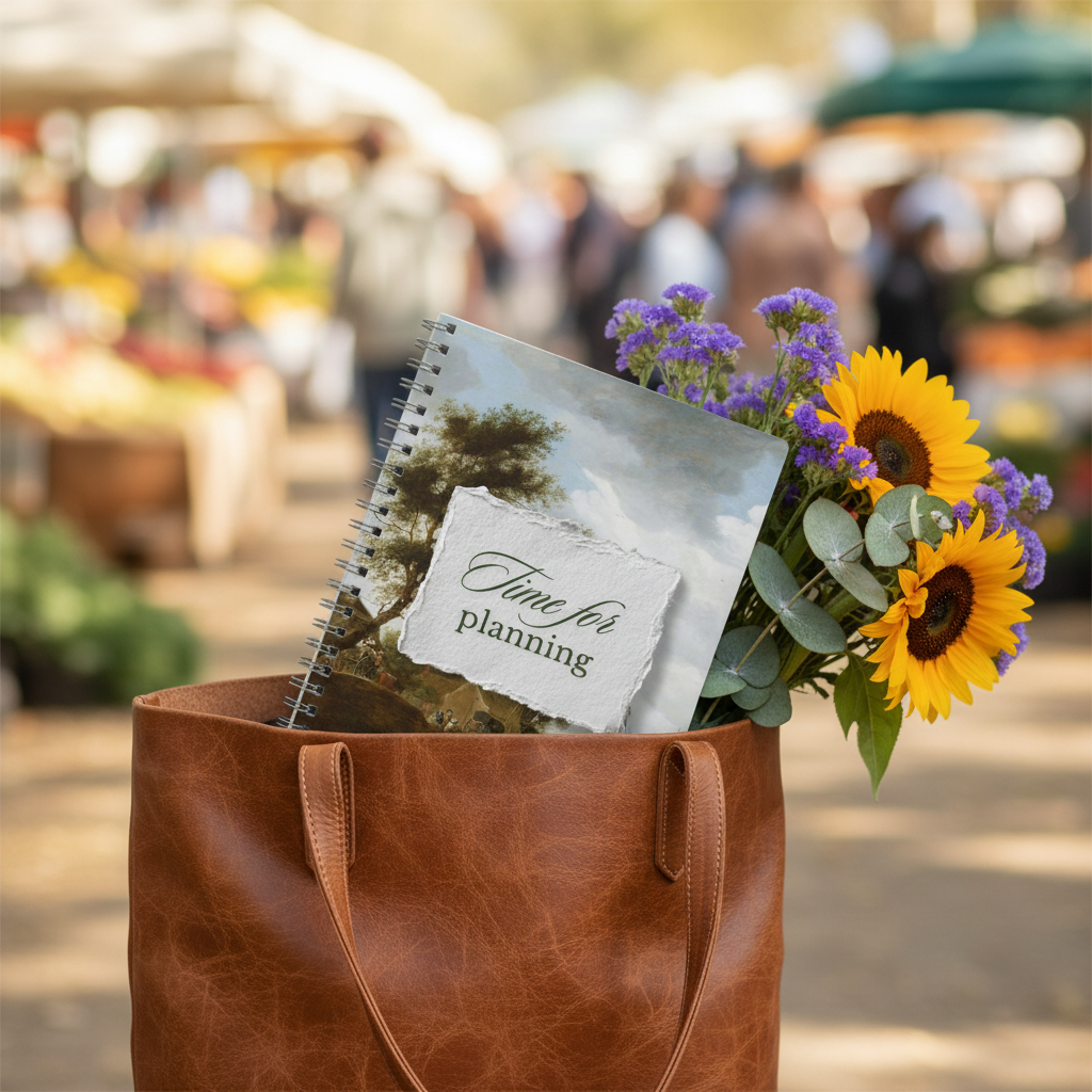Market tote bag shot