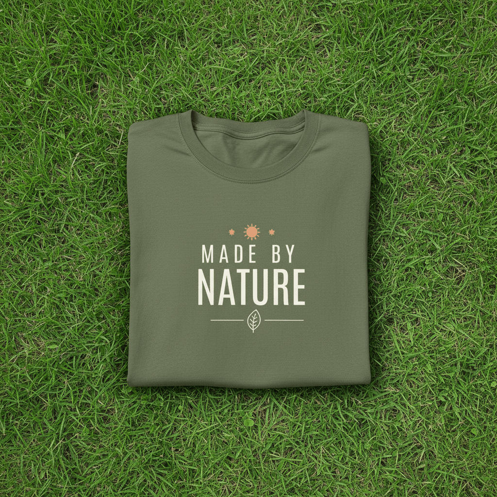 Made By Nature T-Shirt — Minimal Eco Graphic Tee - AlleyCrafters