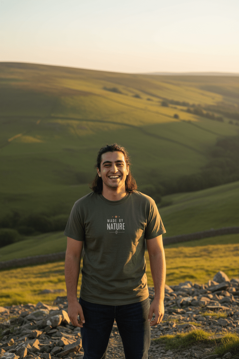Made By Nature T-Shirt — Minimal Eco Graphic Tee - AlleyCrafters