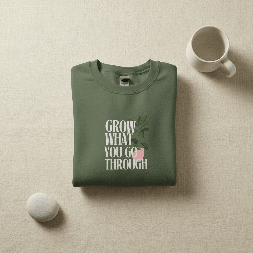 “Grow What You Go Through” Sweatshirt - AlleyCrafters