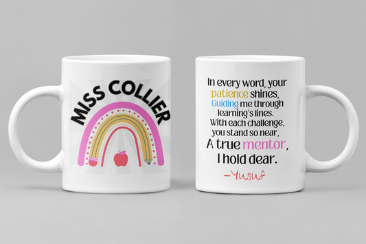 Teacher Appreciation Rainbow Mug