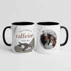 Personalised Cat Photo Mug – All I Need Is Caffeine and My Cat - #AlleyCrafters