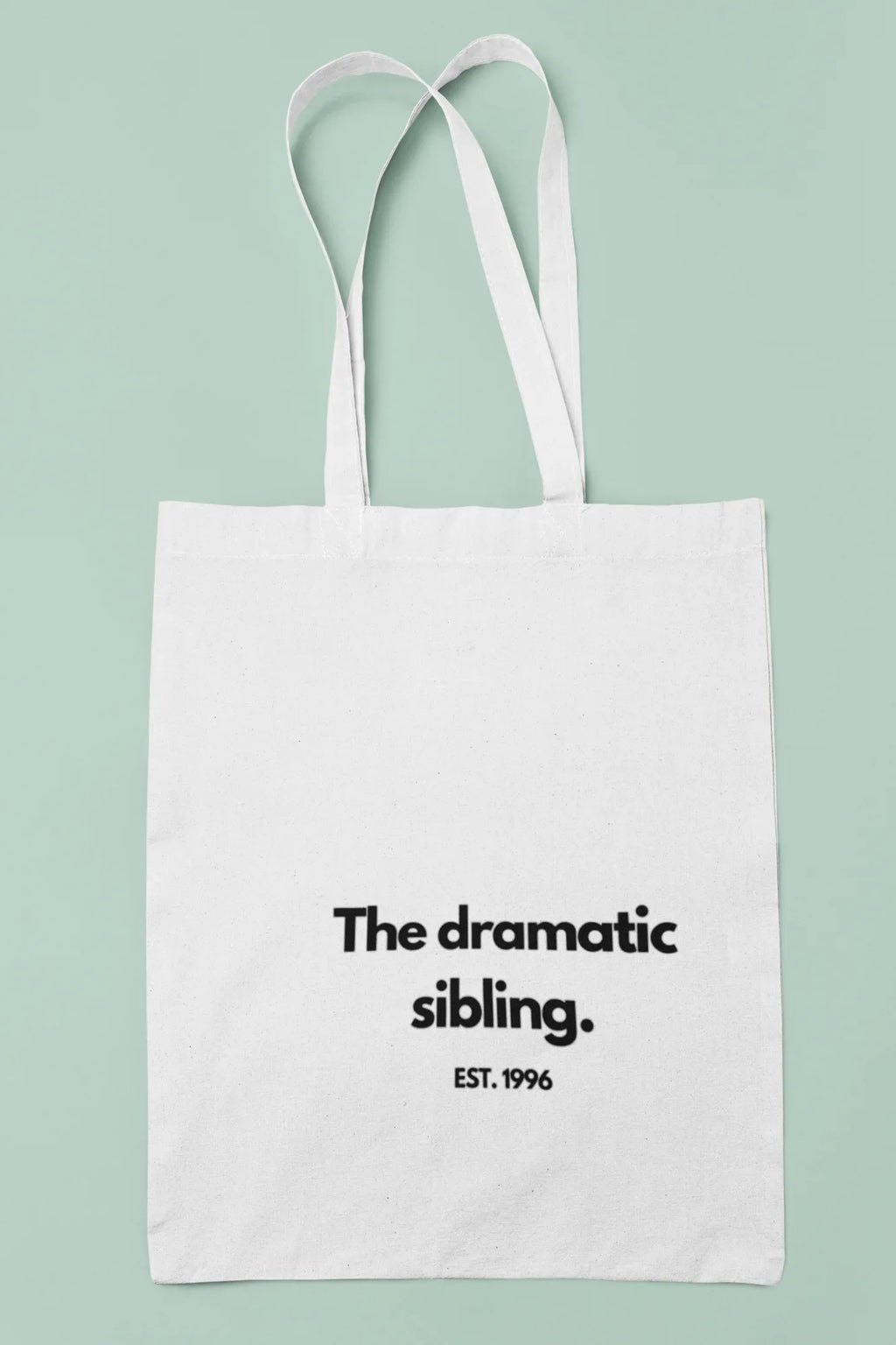 Personalised Sibling Tote Bag | Funny Family Gift | “The Favourite Sibling” EST Year Tote | Reusable Canvas Bag UK - Alley Crafters
