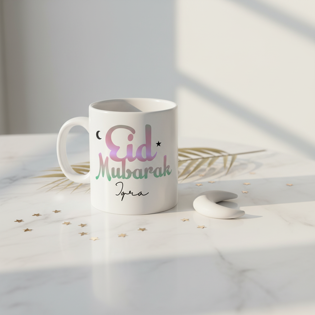 Minimalist Eid table scene