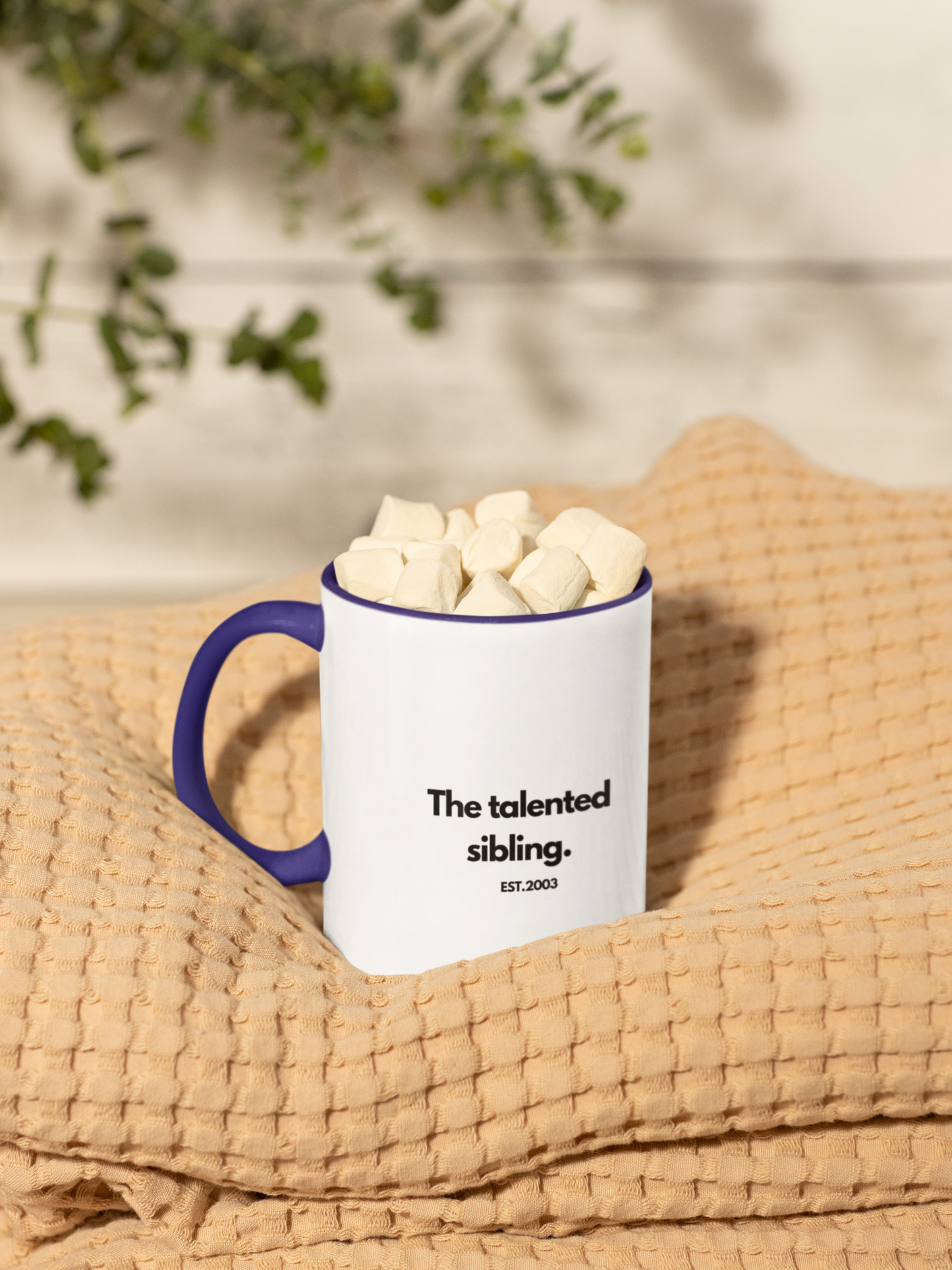 The Crazy Sibling EST 1990 Personalised Mug