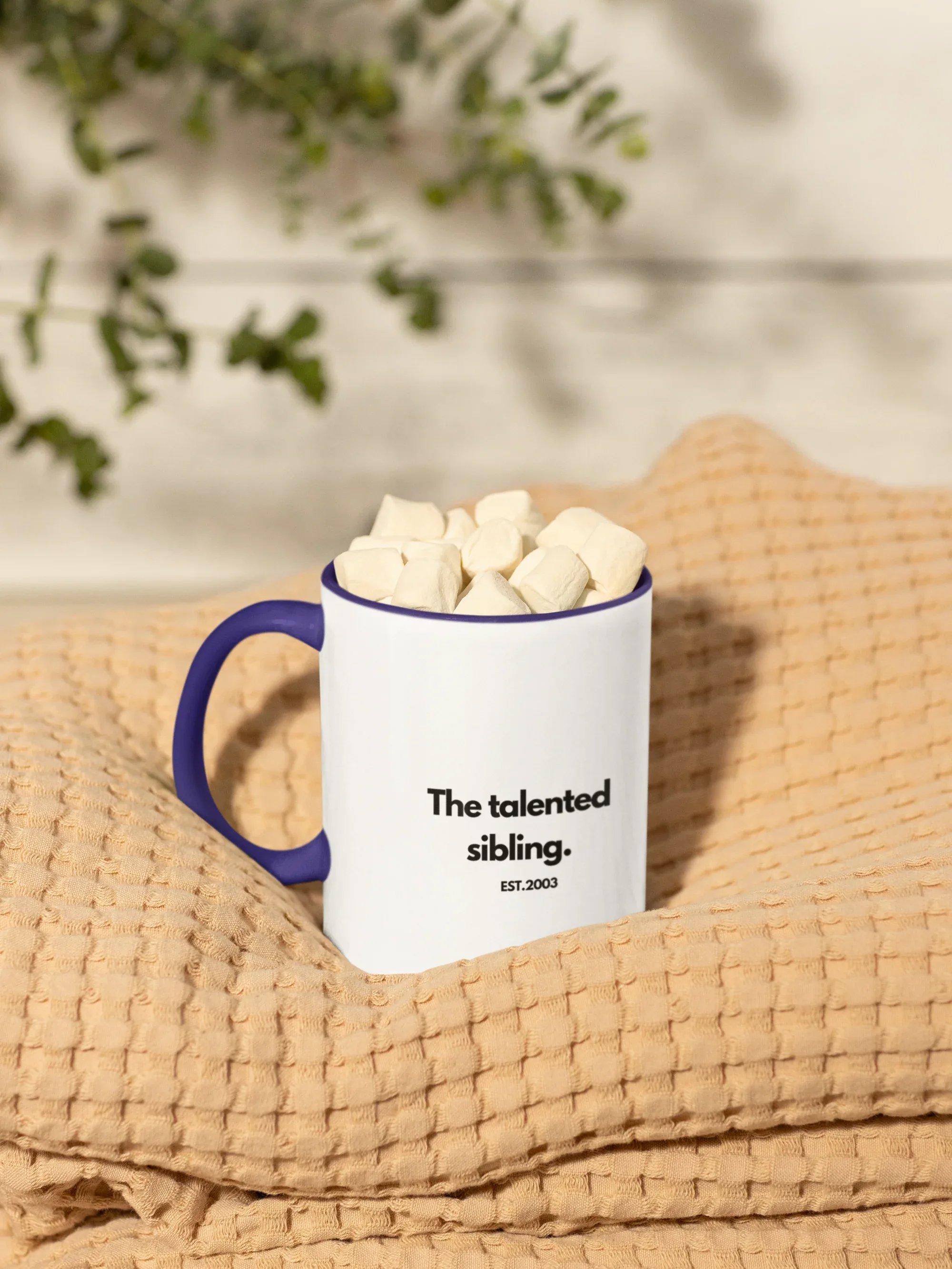 The Crazy Sibling EST 1990 Personalised Mug - Alley Crafters