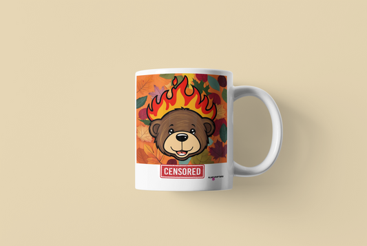 Cozy Censored Bear Mug