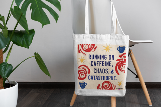 Caffeine Chaos Tote Bag