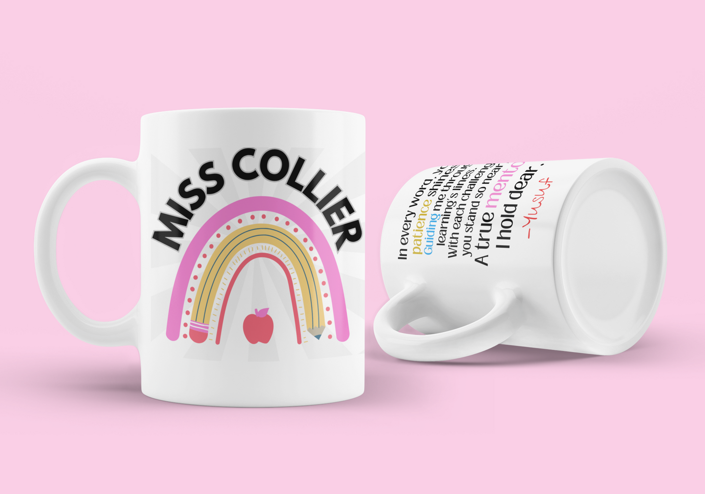 Teacher Appreciation Rainbow Mug