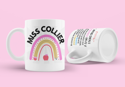 Teacher Appreciation Rainbow Mug
