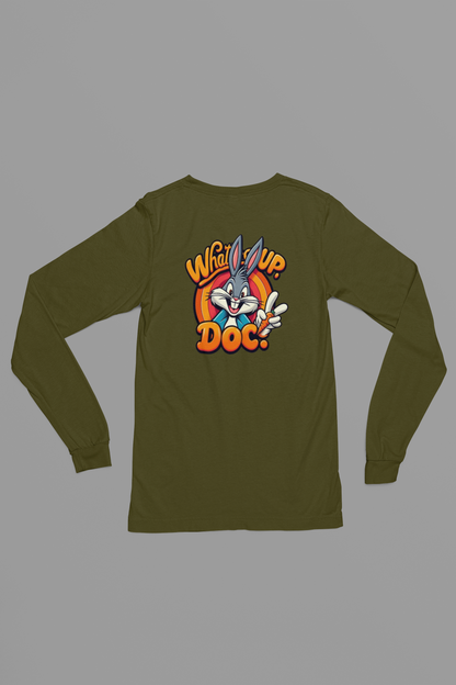 Long Sleeve Tee What's up Doc Unisex Jersey