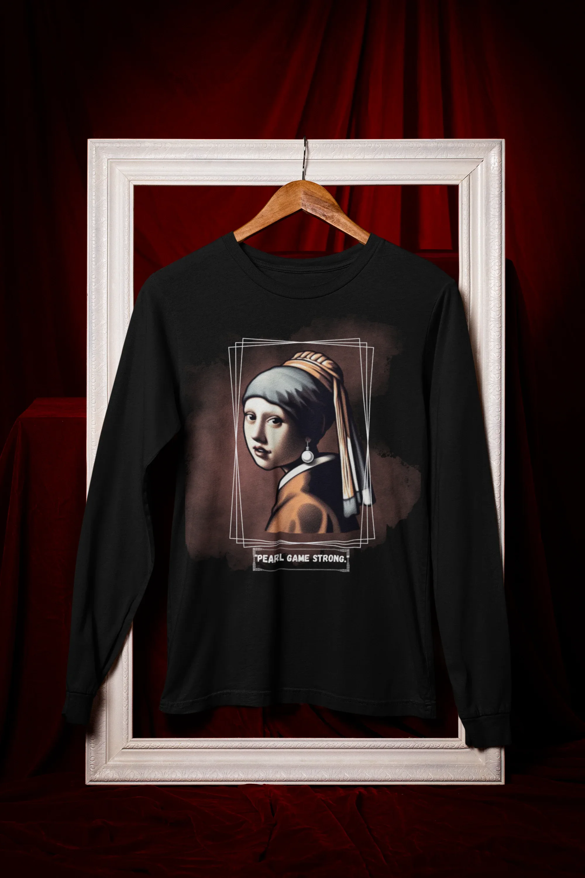 Long Sleeve Tee - Pearl Game Strong Design - Alley Crafters