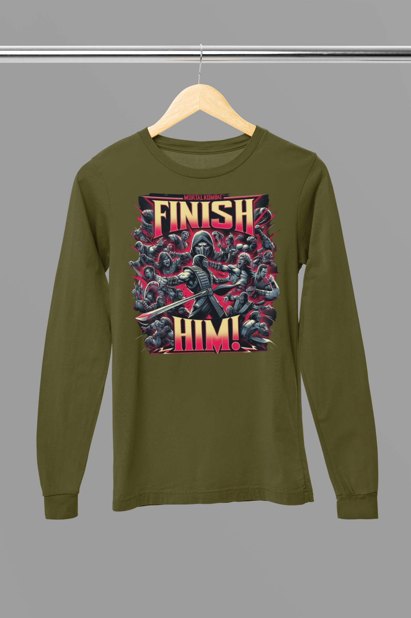 Long Sleeve Tee - Mortal Kombat - Finish Him