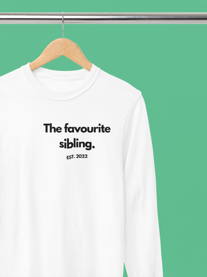 Personalised Sibling Sweatshirt | Custom Funny Sibling Gift | EST Year Jumper UK