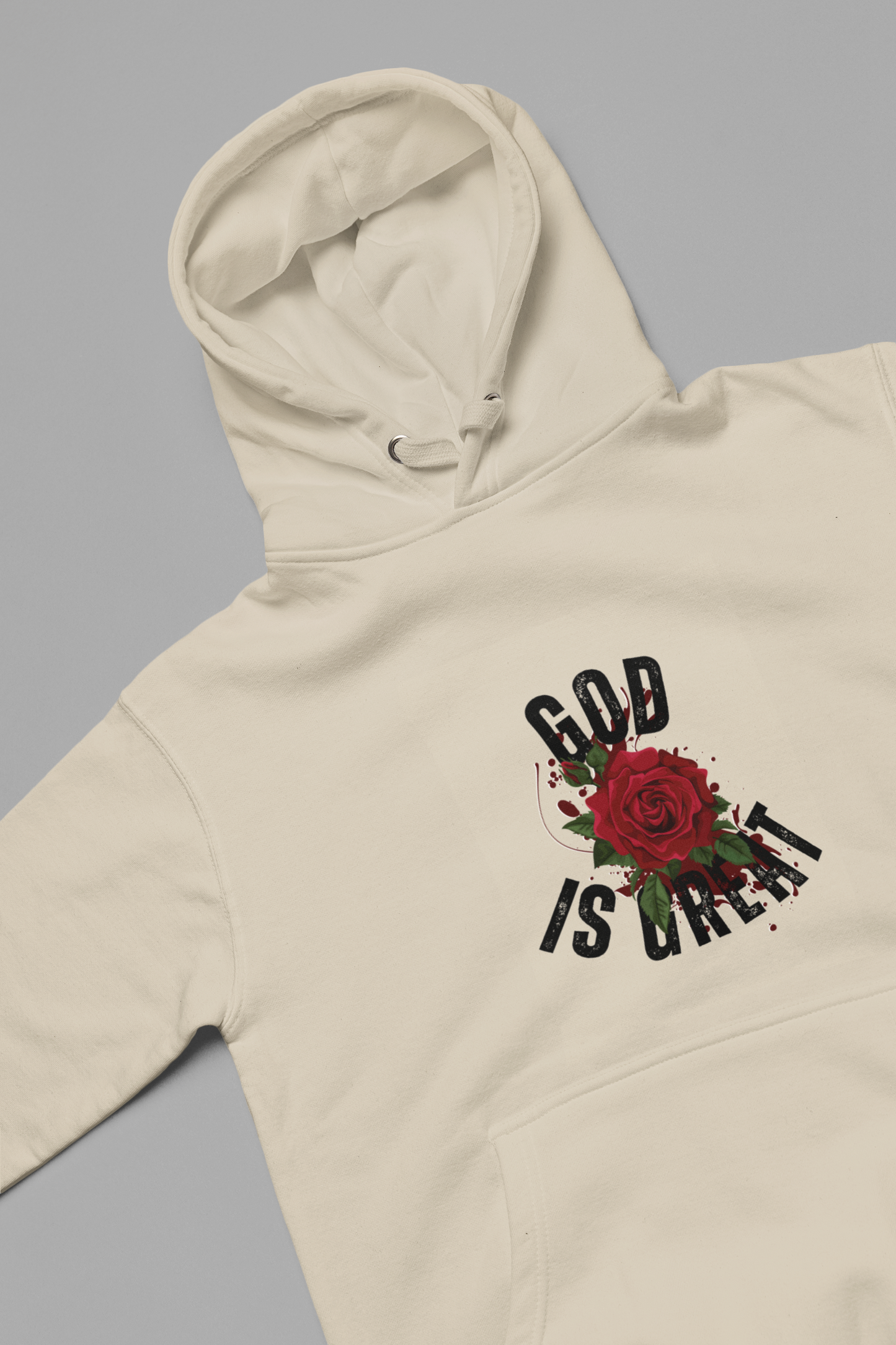 Unisex Hooded Sweatshirt with 'God is Great' Design