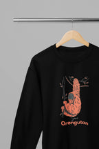 Save Orangutan Sweatshirt – Wildlife Conservation Statement Jumper - Alley Crafters