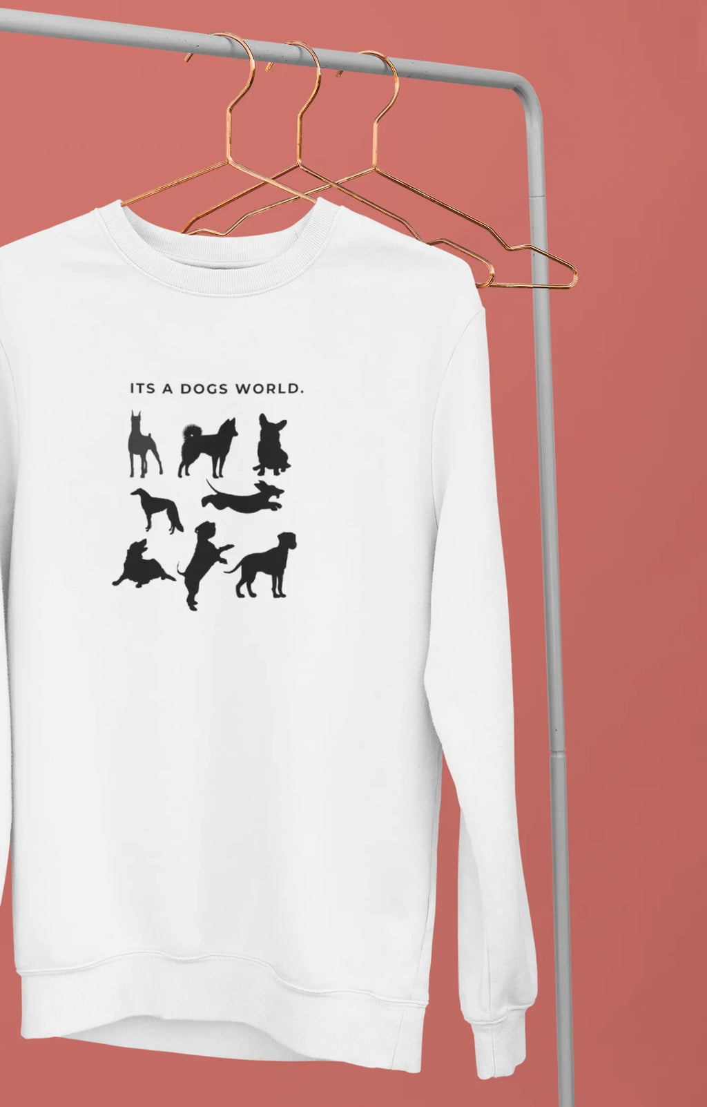 It’s a Dog’s World | Dog Lover Sweatshirt UK - Alley Crafters
