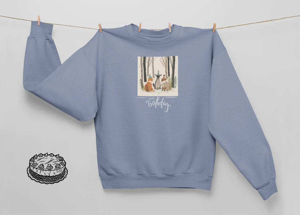 Woodland Birthday Animals Sweatshirt – Cute Nature Birthday Gift - Alley Crafters
