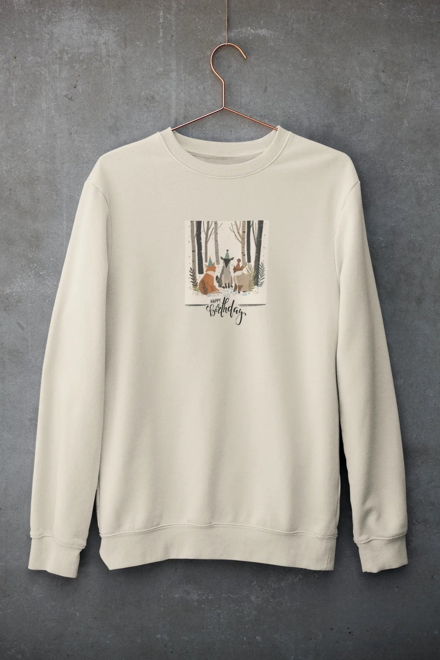 Woodland Birthday Animals Sweatshirt – Cute Nature Birthday Gift - Alley Crafters