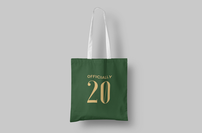 Tote Bag Officially (age) Canvas