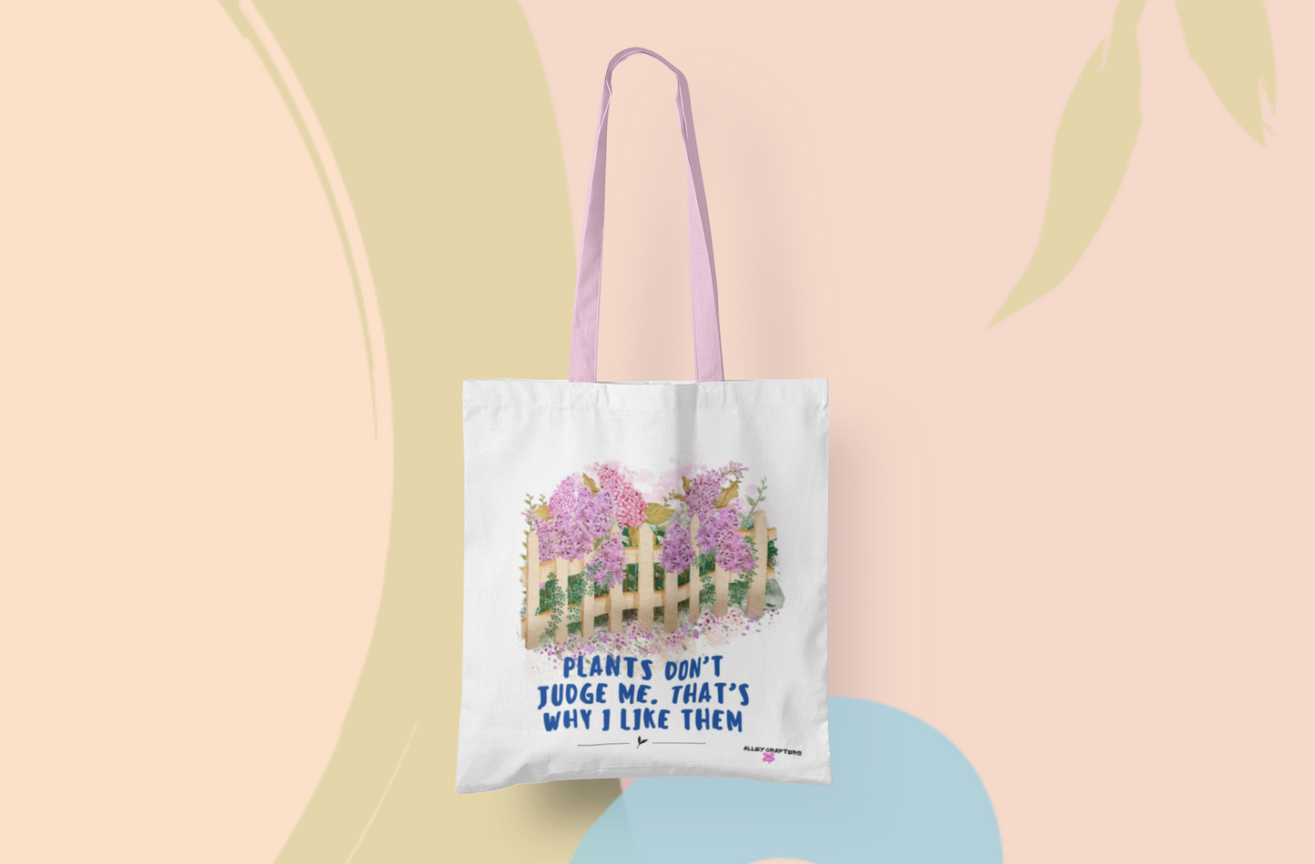 Plants Don’t Judge Me. That’s Why I Like Them- Tote Bag