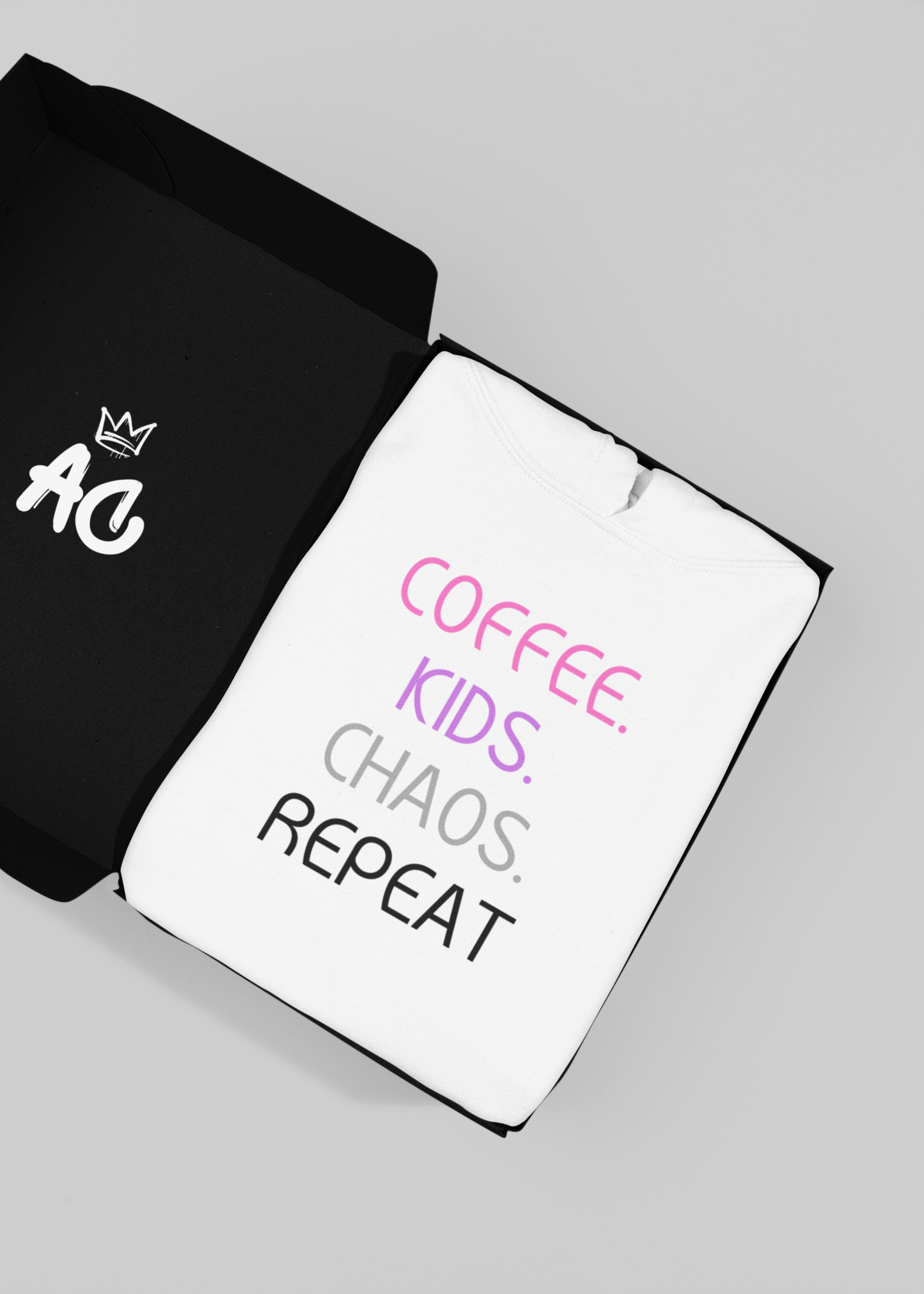 Coffee Kids Chaos Repeat Hoodie