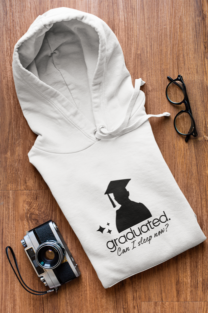 Hooded Sweatshirt Graduated Can I Sleep Now Funny Unisex Heavy Blend™