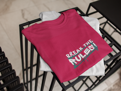 Break the Rules- Graffiti Style Tee, Urban Street Wear, Unisex T-Shirt, Spray Paint Cool Tee