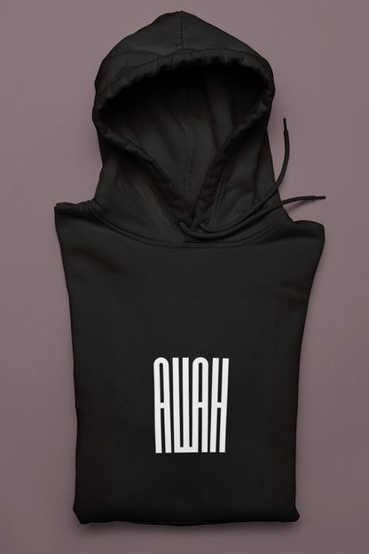 Unisex Hoodie with Allah Typography