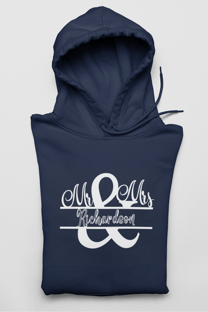 Hooded Sweatshirt - Mr & Mrs Design