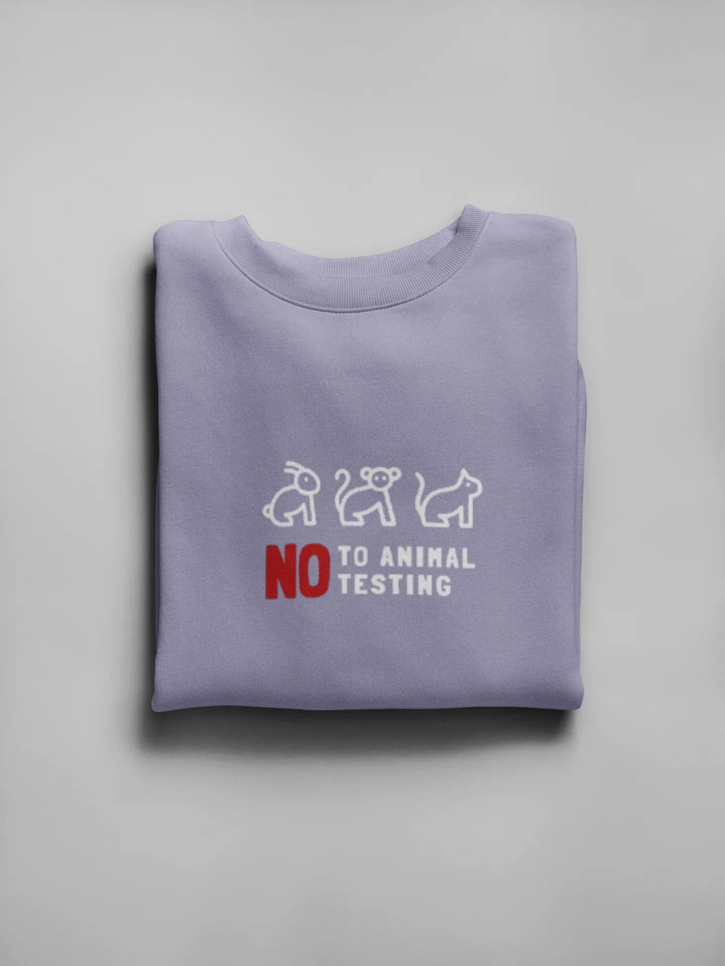 No to Animal Testing Sweatshirt – Cruelty-Free Statement Jumper - Alley Crafters