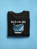 Keep the Ocean Blue Sweatshirt – Whale Graphic Eco Quote Crewneck, Nature & Ocean Lover Gift - Alley Crafters