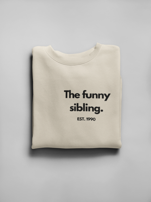Personalised Sibling Sweatshirt | Custom Funny Sibling Gift | EST Year Jumper UK