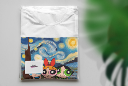 Starry Night Powerpuff Girls T-Shirt
