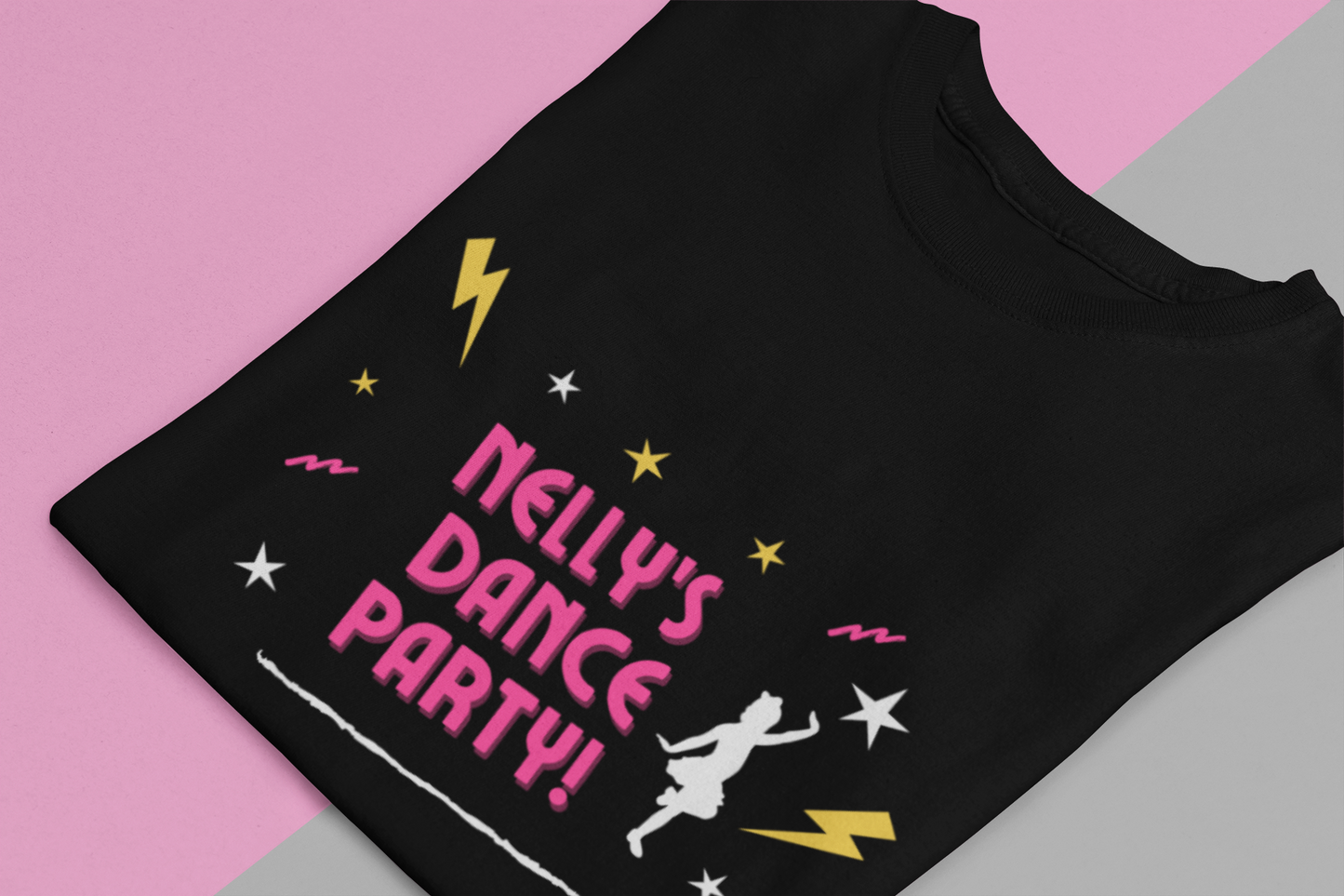 Kids T-Shirt Personalised Name Dance Party Tee