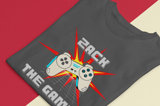Personalised Name Gamer T-Shirt for Kids