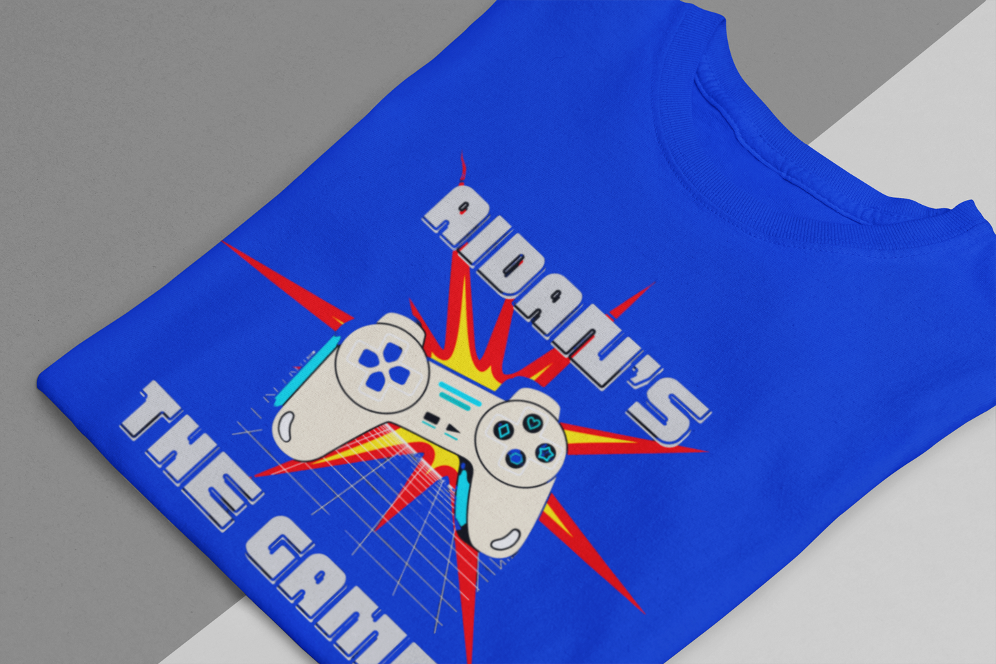 Personalised Name Gamer T-Shirt for Kids