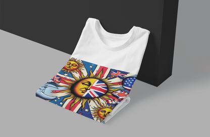 UK Flag with Sun T-Shirt