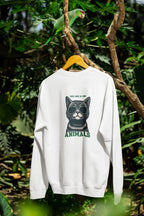 Cat Sunglasses Sweatshirt – 'Take Care of Your Animals' Cozy Crewneck - Alley Crafters