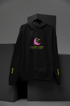 Black Faith First hoodie with hood and front logo print