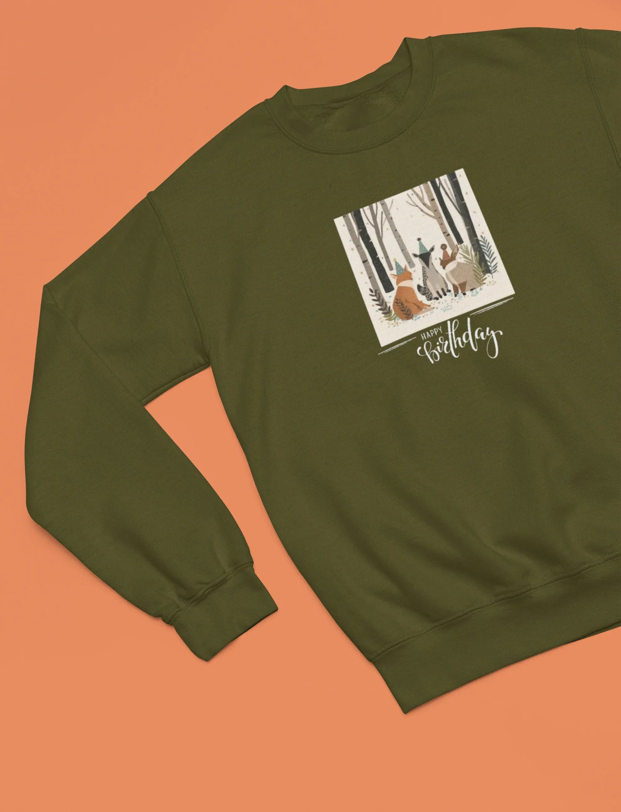 Woodland Birthday Animals Sweatshirt – Cute Nature Birthday Gift - Alley Crafters