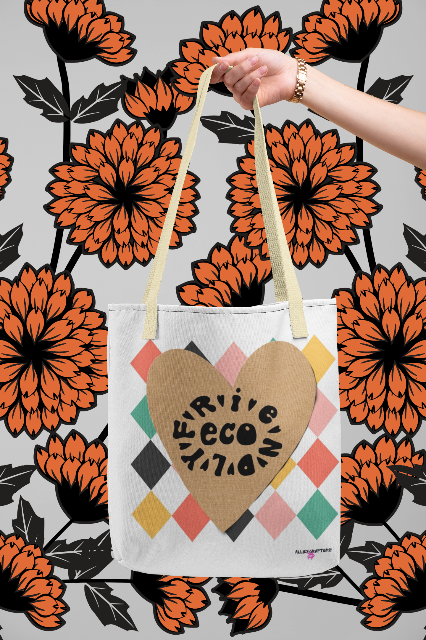 Eco Friendly Heart Print