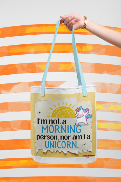 Funny Unicorn Canvas Tote Bag