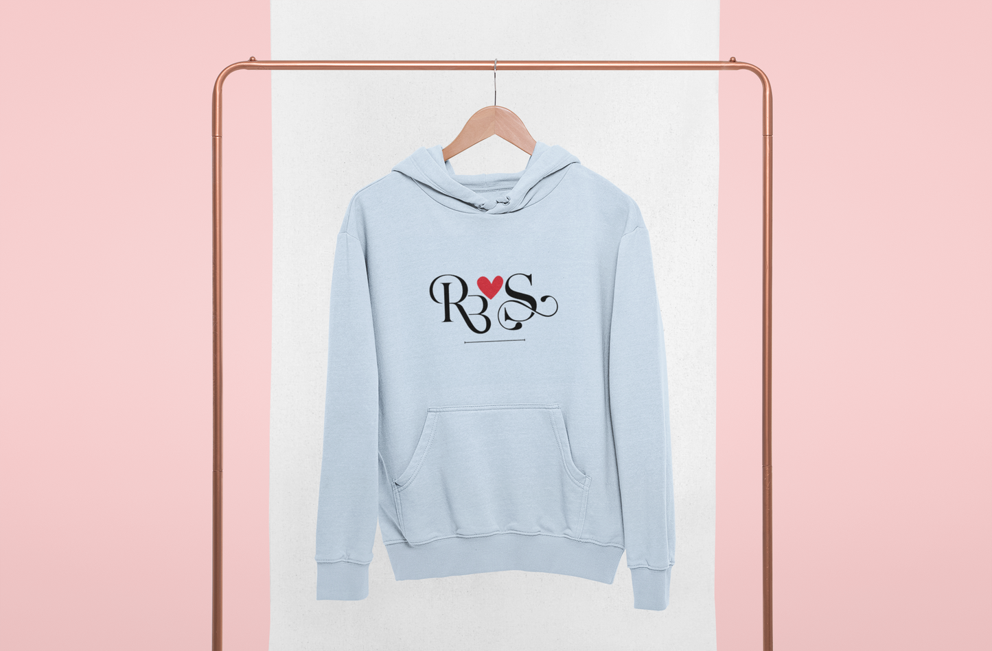 Personalised Initials Hoodie for Couples