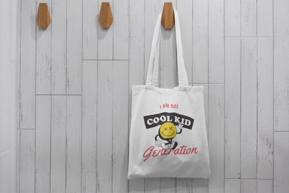 Cotton Tote Bag - 90's Cool Kid Generation